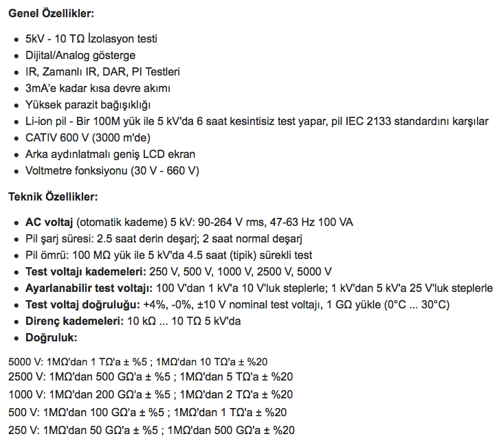 Megger MIT515 İzolasyon Test Cihazı